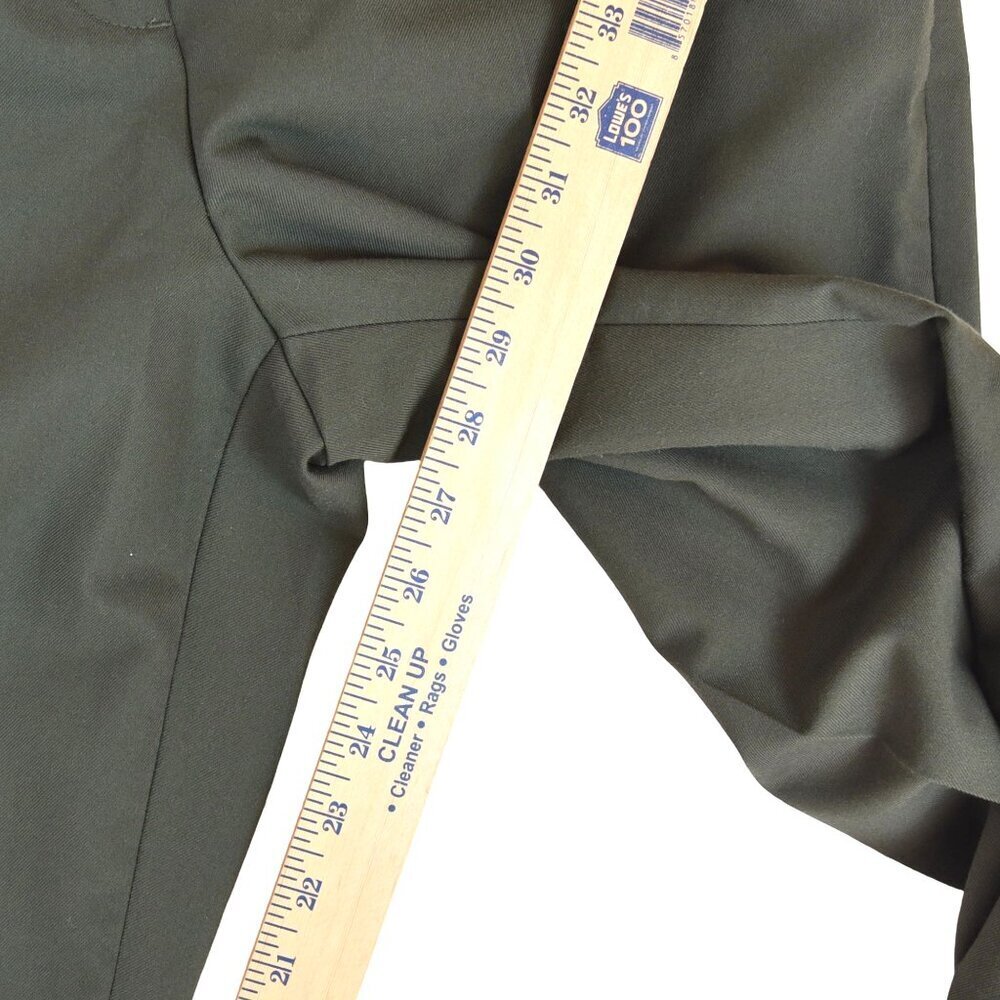ZARA Green Straight Leg Trousers Size 30 Waist (L) Tailored Workwear - Picture 5 of 9